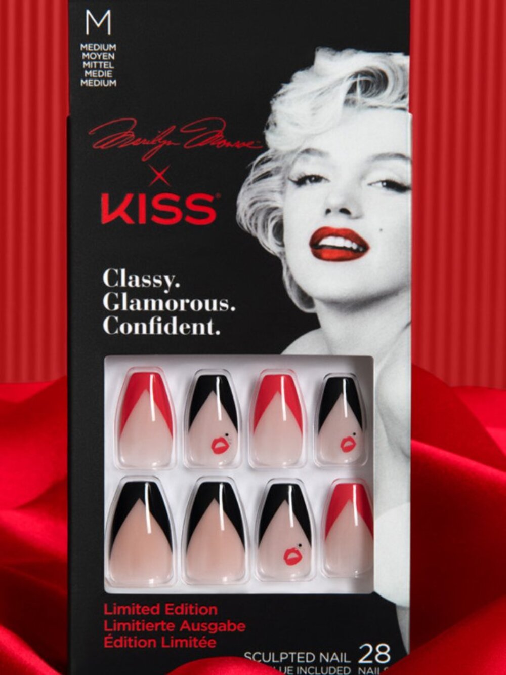 KISS Limited Edition Medium Length Nails - Marilyn Monroe